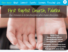 Tablet Screenshot of firstbaptistpalatka.com